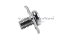 [E] น็อตยึดสายไฟ สแตนเลสชุบนิกเกิ้ล M5x8 mm พร้อมแหวนทรงสี่เหลี่ยม ขนาด 12x12 mm